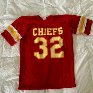 Vintage “Chiefs” licensed NFL jersey in size Small adult